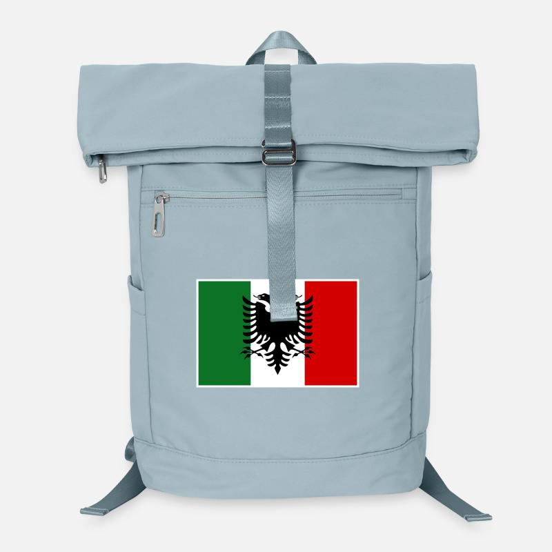 Drapeau arbresh d’Albanie Italie Sac à dos ordinateur