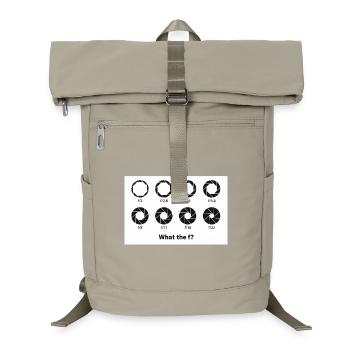 Icônes d’ouverture : C’est quoi ce bordel ? - Sac à dos ordinateur - beige sable - Devant