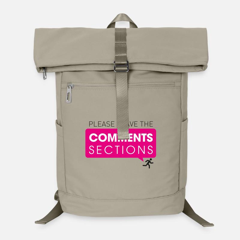 Please Leave The Comments Section Laptop-Rucksack 