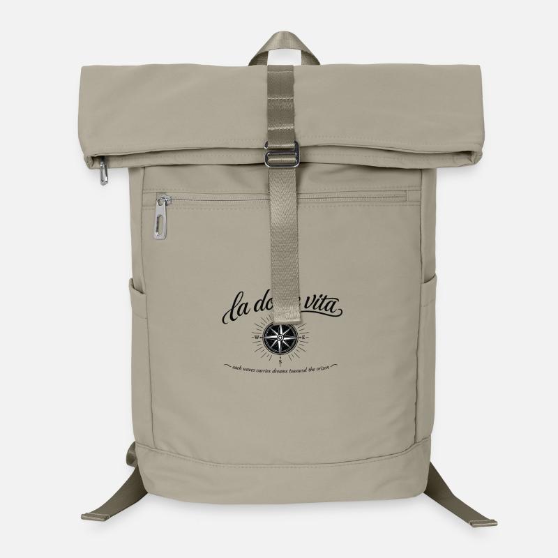 Boussole Élégance Vintage - Sac à dos ordinateur - beige sable
