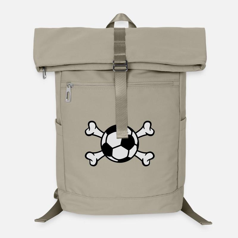 Ball and Bones | Fussball | Knochen Sac à dos ordinateur
