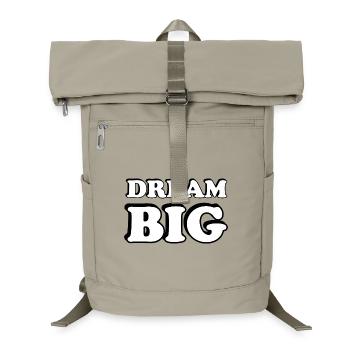 Dream Big Bold Typography - Laptop Backpack - sand beige - Front