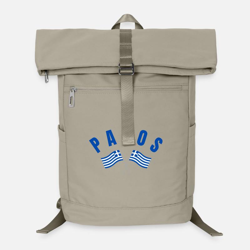 Paros Crossed Flags Emblem Laptop Backpack