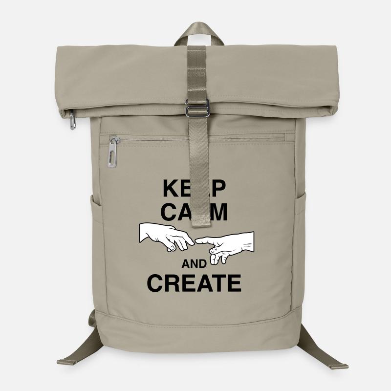 Keep calm and create Laptop-Rucksack 