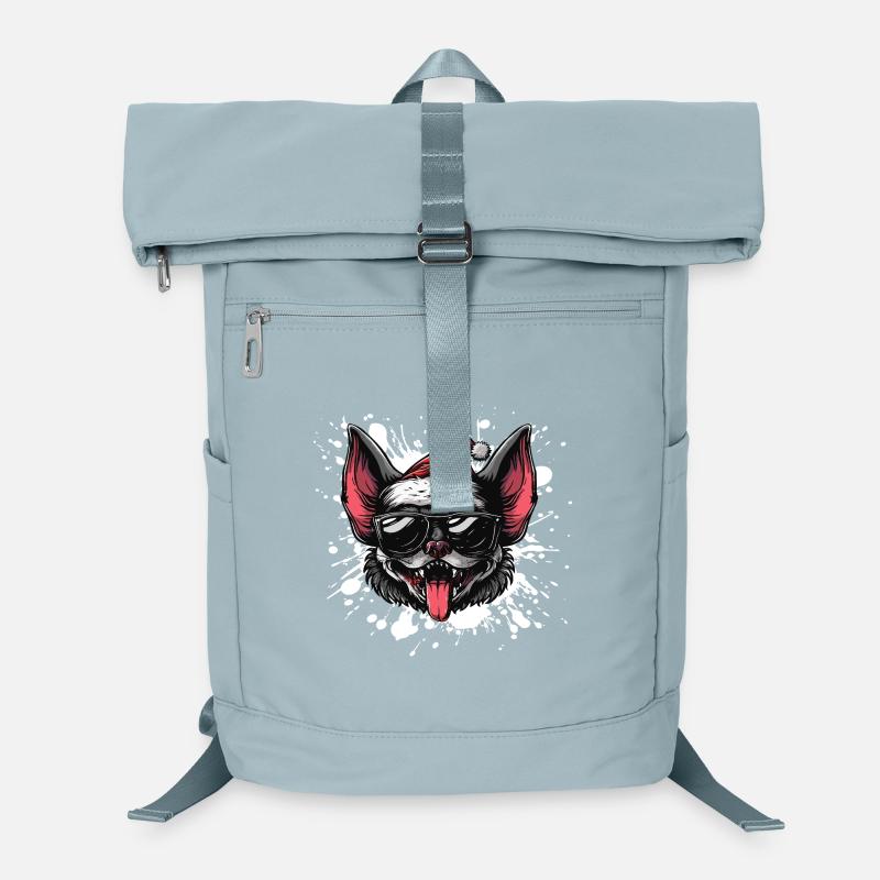 Chauve-souris Noël drôle Sac à dos ordinateur
