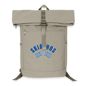 Skiathos Crossed Greek Flags - Laptop Backpack - sand beige - Front