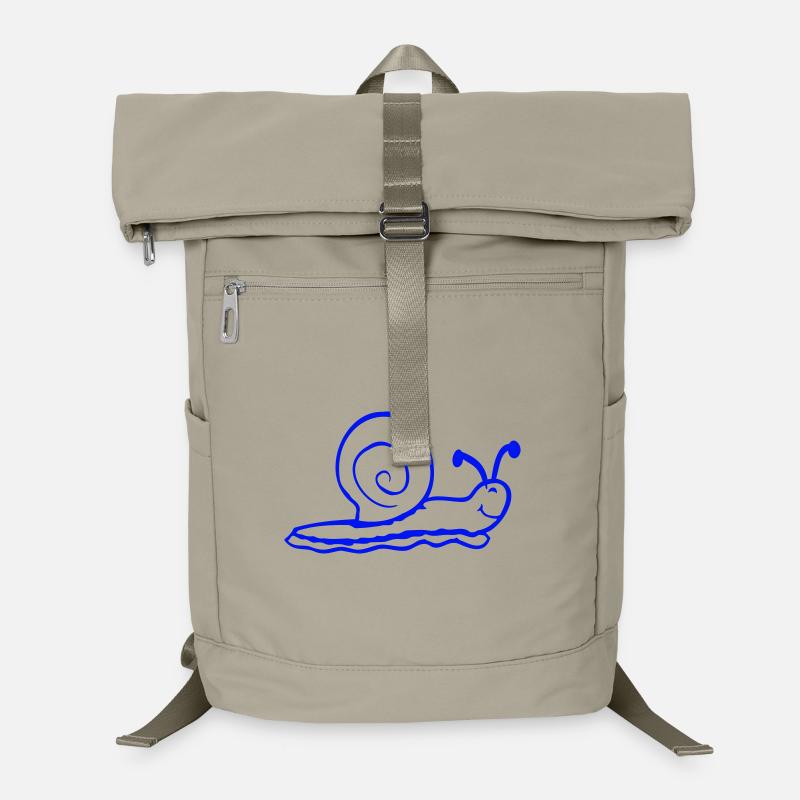 coquille d'escargot limace escargot sourit doucement Sac à dos ordinateur