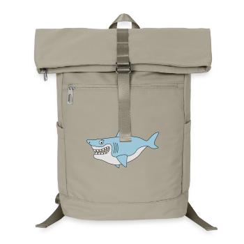 Shark smile - Laptop Backpack - sand beige - Front