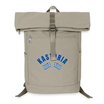 Kastoria Griechische Flaggen - Laptop-Rucksack  - Sandbeige - Vorne