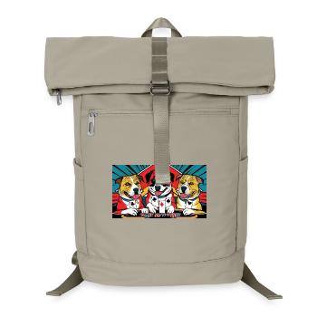 Funny Dogs - Laptop Backpack - sand beige - Front