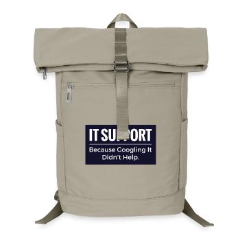 T-shirt support informatique – Humour drôle de bureau technique - Sac à dos ordinateur - beige sable - Devant