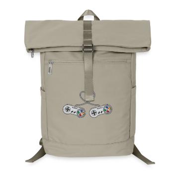 DreamTeam Controller A Gaming Game Konsole - Laptop-Rucksack  - Sandbeige - Vorne