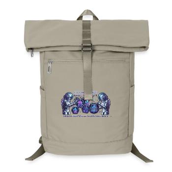 Astronaut Gardener - Neon Space Plants Aesthetic l - Laptop Backpack - sand beige - Front