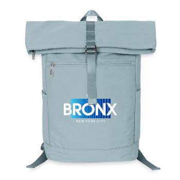 Bronx Skyline Text in Blue Gradient - Laptop Backpack - ice blue - Front