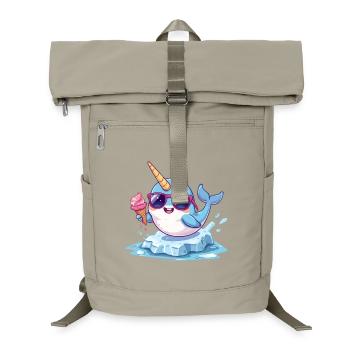 narval_glace - Sac à dos ordinateur - beige sable - Devant