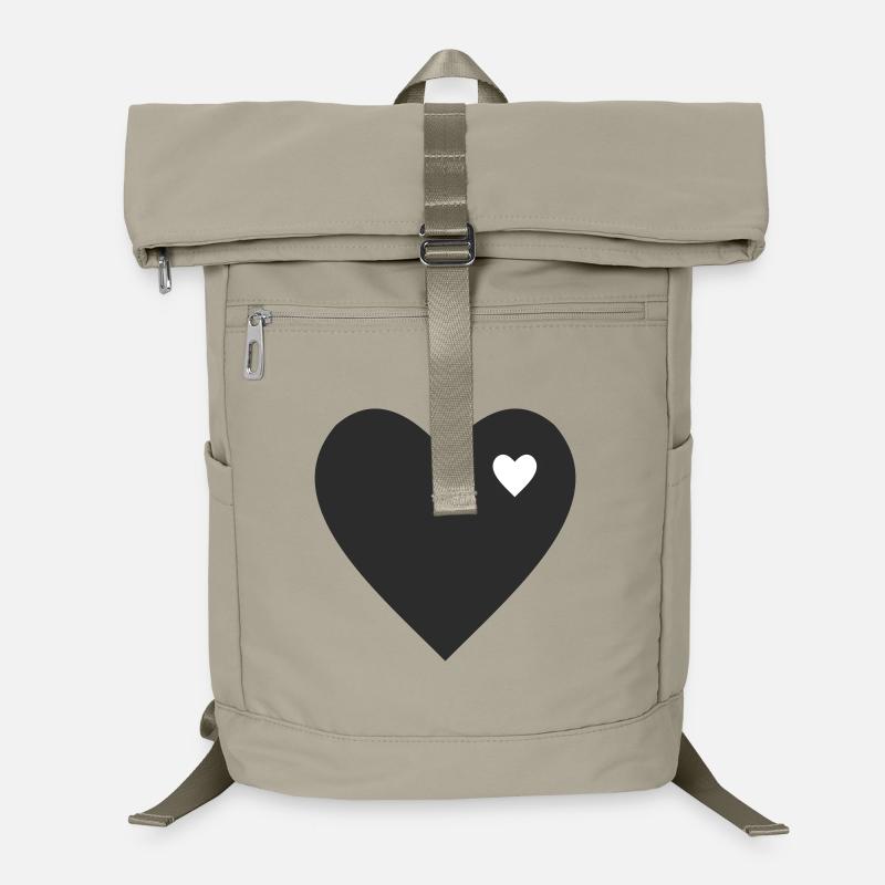 Minimalistisches Herz mit Akzent Laptop-Rucksack 