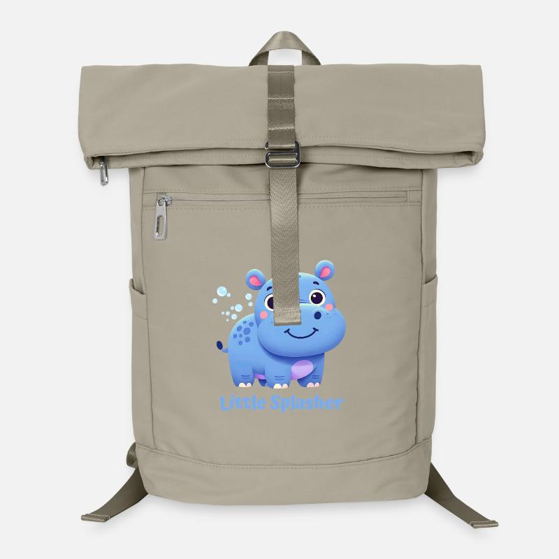 Cute Blue Hippie Laptop Backpack