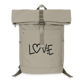 VALENTINES DAY QUOTE LOVE - Laptop Backpack - sand beige - Front