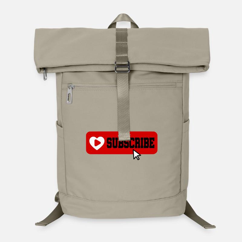 Fabulous YouTube Channel Subscribe Button Icon Laptop Backpack