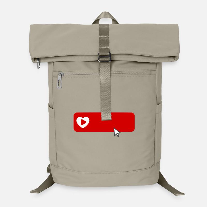 Cool YouTube Inspired Subscribe Flat Icon Laptop Backpack