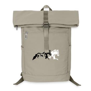 Chevaux Etalon Jument Poulain - Sac à dos ordinateur - beige sable - Devant