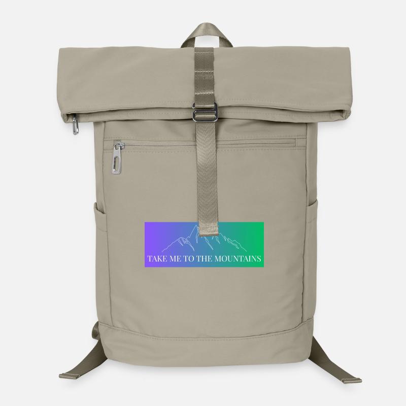 Mountain Range in Gradient - Take me to the Mountains Laptop Backpack