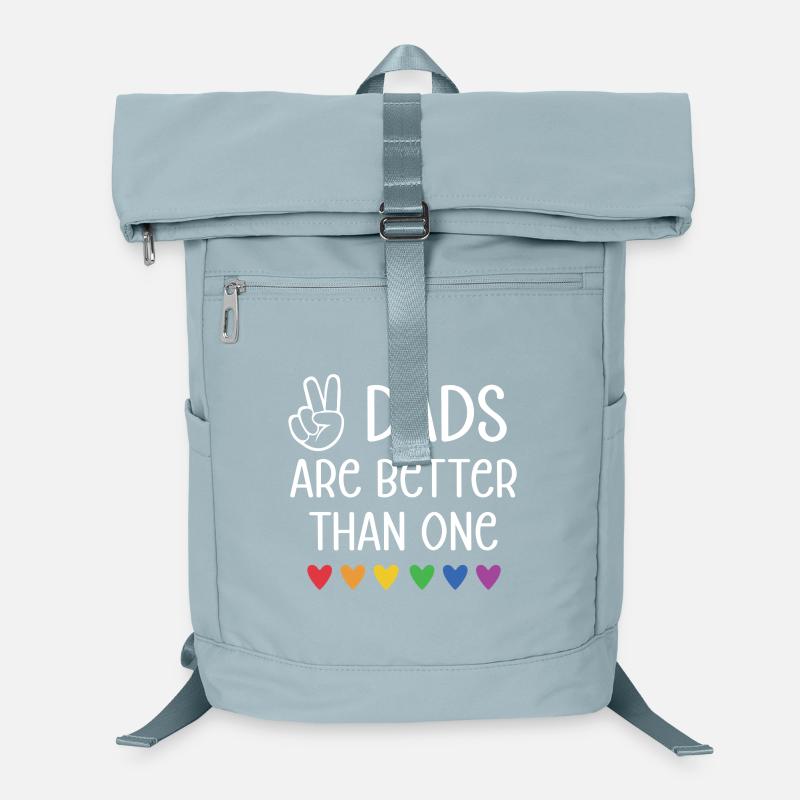 LGBTQ Pride Month - Two Dads Are Better Than One Laptop Backpack