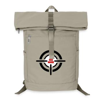 No War Emblem - Laptop Backpack - sand beige - Front