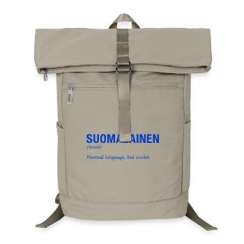 LANGUE FINNOISE - Sac à dos ordinateur - beige sable - Devant