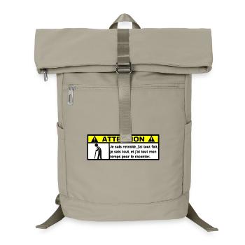Retired - Laptop Backpack - sand beige - Front