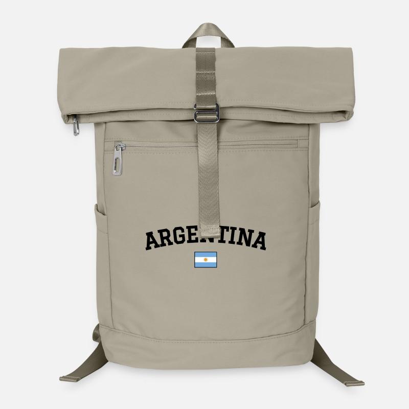 Argentina Flag Design Black Laptop Backpack