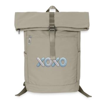Broderie patchwork XOXO - Sac à dos ordinateur - beige sable - Devant