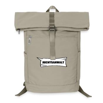Azubi Rechtsanwalt - Laptop-Rucksack  - Sandbeige - Vorne
