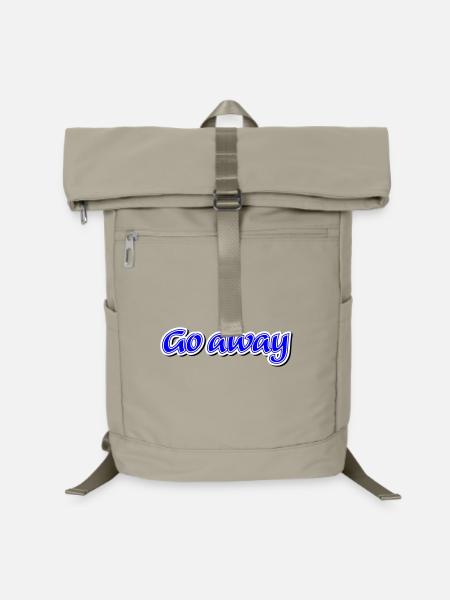 Go away Claim - Vectorgraphic - Laptop-Rucksack - Sandbeige