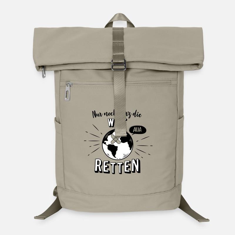 Nur noch kurz die Welt retten Laptop-Rucksack 