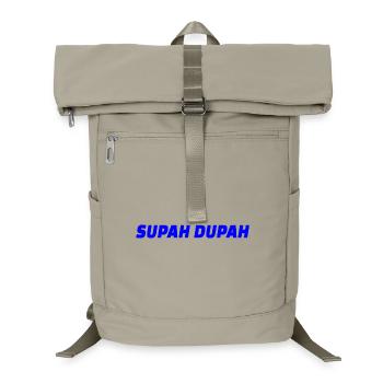 Supah Dupah Bold Design typographique - Sac à dos ordinateur - beige sable - Devant
