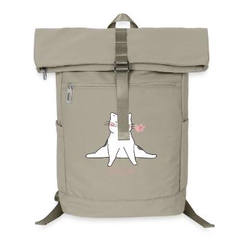 Yoga pour chats - Sac à dos ordinateur - beige sable - Devant