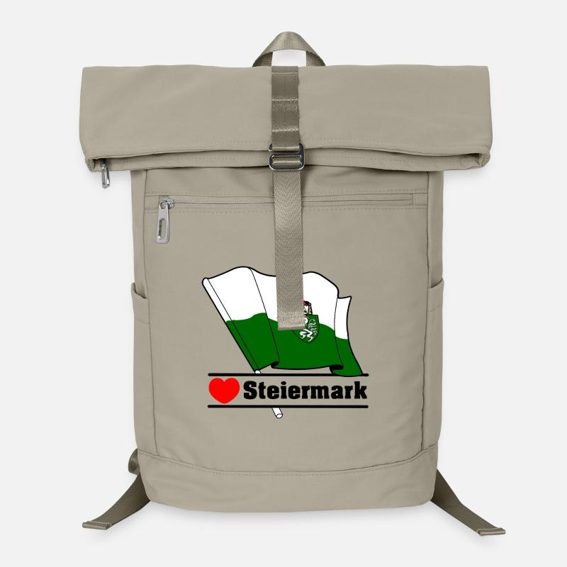 Styria Flag with Heart Laptop Backpack