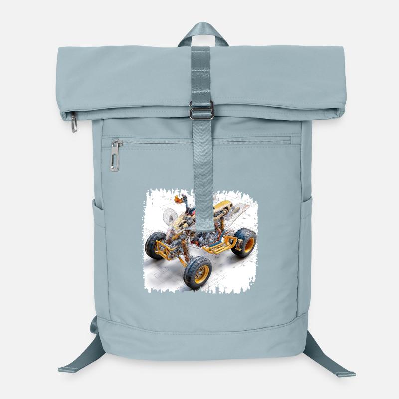 Quad-Bike CAD-Blaupause Design Laptop-Rucksack 