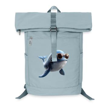 Blue Whale Whale Blue Whales Whale Song Diver Ocean Whales - Laptop Backpack - ice blue - Front