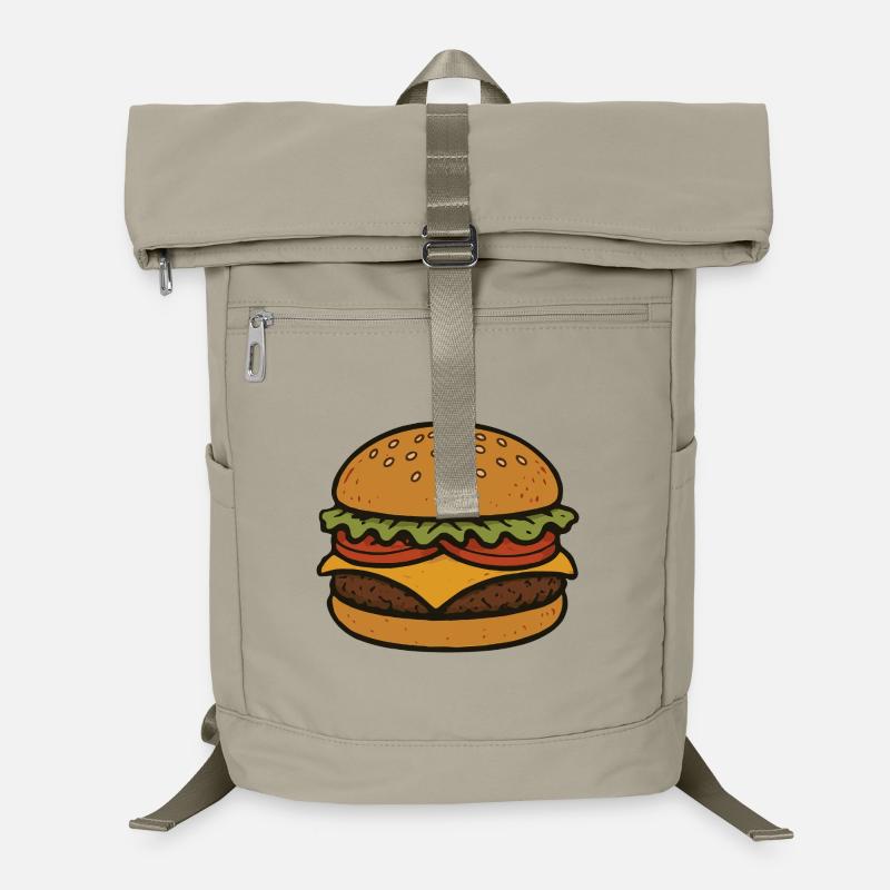Comical hamburger Laptop Backpack