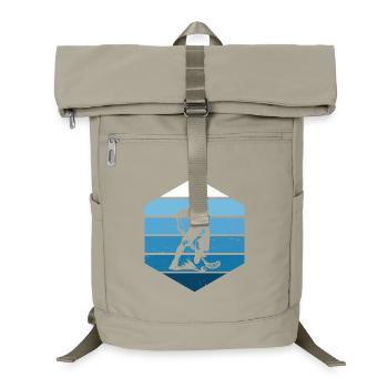 Characterful floorball design - Laptop Backpack - sand beige - Front