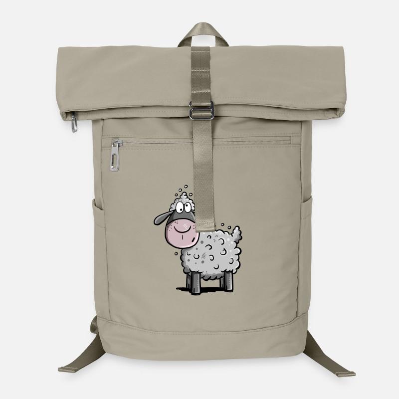 Kleines Wollschaf I Schaf Comic I Geschenk Laptop-Rucksack 