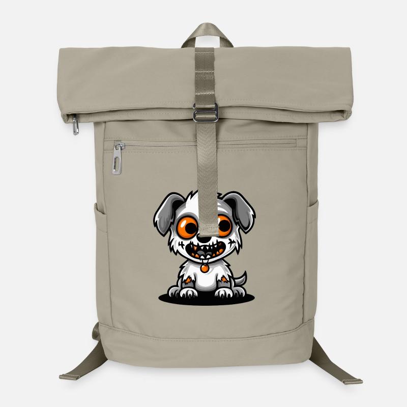 Hund Halloween Zombie Comic Laptop-Rucksack 