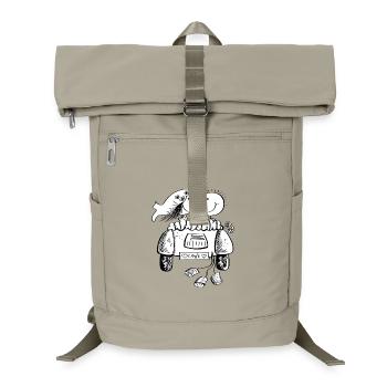 Hochzeit Auto mit Verliebtem Hochzeitspaar - Laptop-Rucksack  - Sandbeige - Vorne