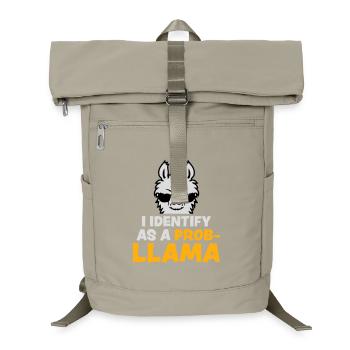 Je m’identifie comme un probllama Cool Lama Problem Spruch - Sac à dos ordinateur - beige sable - Devant
