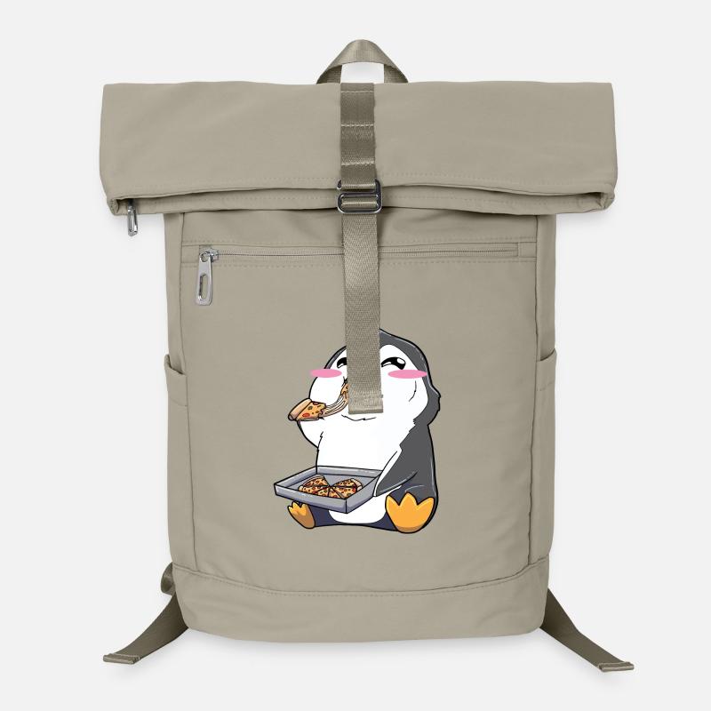 Pizza pingouin drôle Sac à dos ordinateur