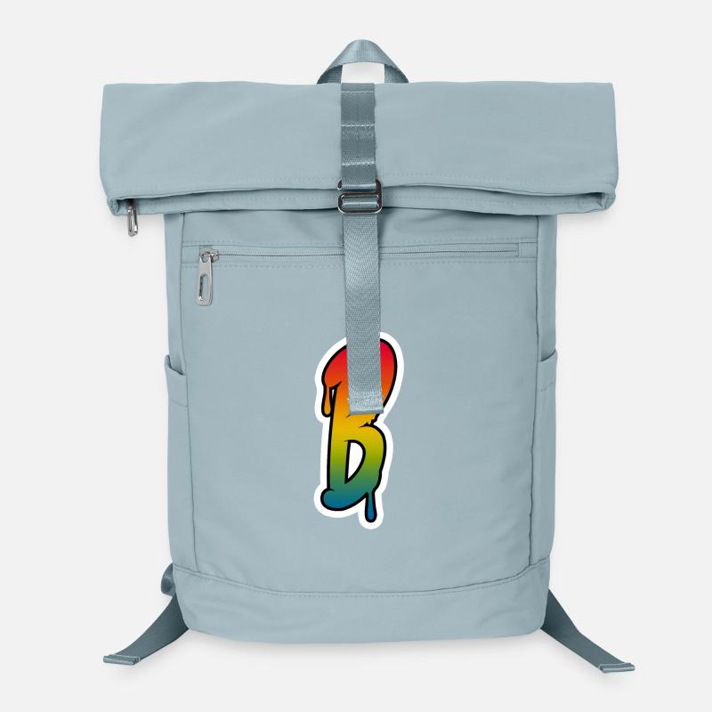 Letter B Graffiti Lettering Alphabet Monogram Init Laptop Backpack