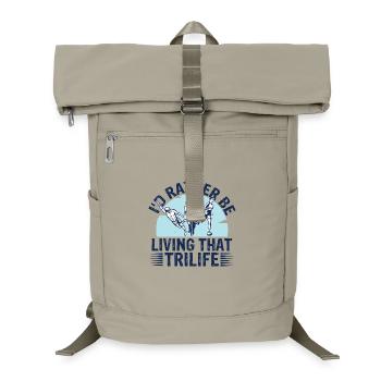 Je préfère vivre cette trivie - Sac à dos ordinateur - beige sable - Devant