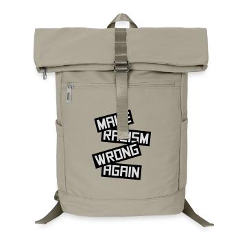 make racism wrong again - Laptop-Rucksack  - Sandbeige - Vorne